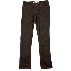 Gap Skinny Stretch Womens Sz 2 Corduroy Pants Brown Classic Preppy Gorpcore Boho